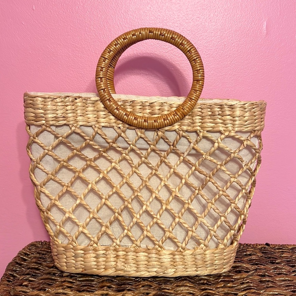 Tote Bag Straw Hobo Handbag Woven Top Handle Bag Shoulder Bag Beach Purse